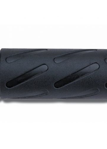 tubo gas domino nero con manopola sovrastampata sinistra in gomma termoplastica 4240.90 lunghezza 136,5 mm
