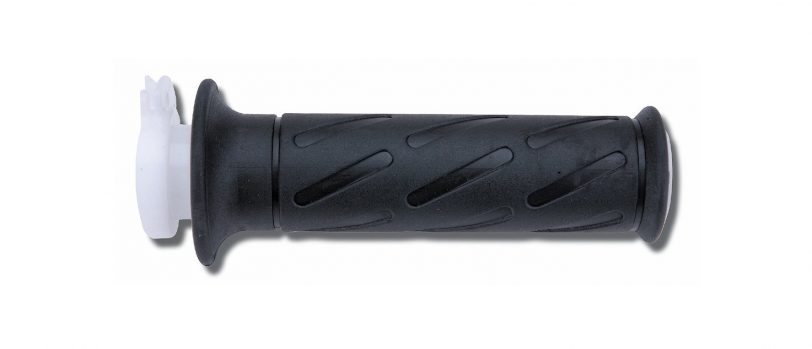 tubo gas domino nero con manopola sovrastampata sinistra in gomma termoplastica 4240.90 lunghezza 136,5 mm