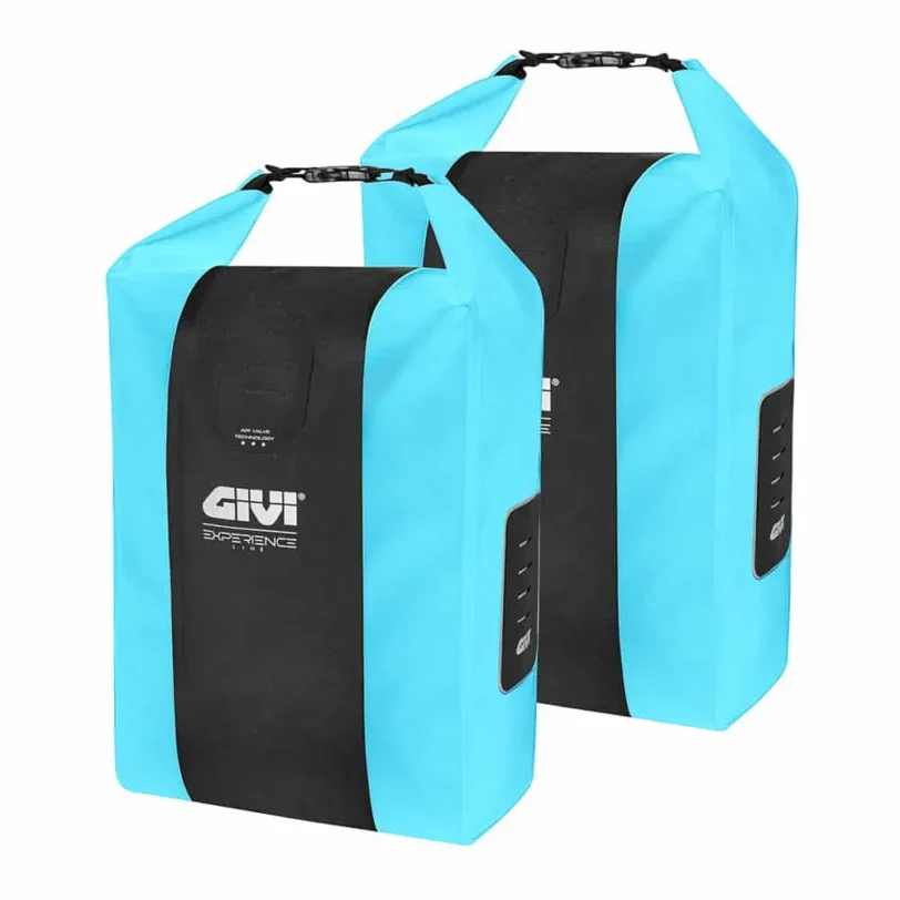 Borsa cargo impermeabile 40 lt e borse laterali impermeabili per bicicletta o ebike 20 lt accessori GIVI linea Experience Pack 80 L VARI COLORI - immagine 13