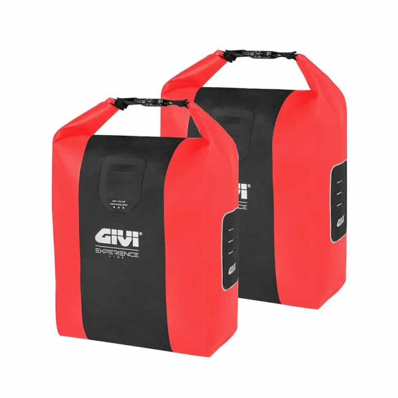 Borsa cargo impermeabile 40 lt e borse laterali impermeabili per bicicletta o ebike 14 lt accessori GIVI linea Experience Pack 68 L VARI COLORI - immagine 18
