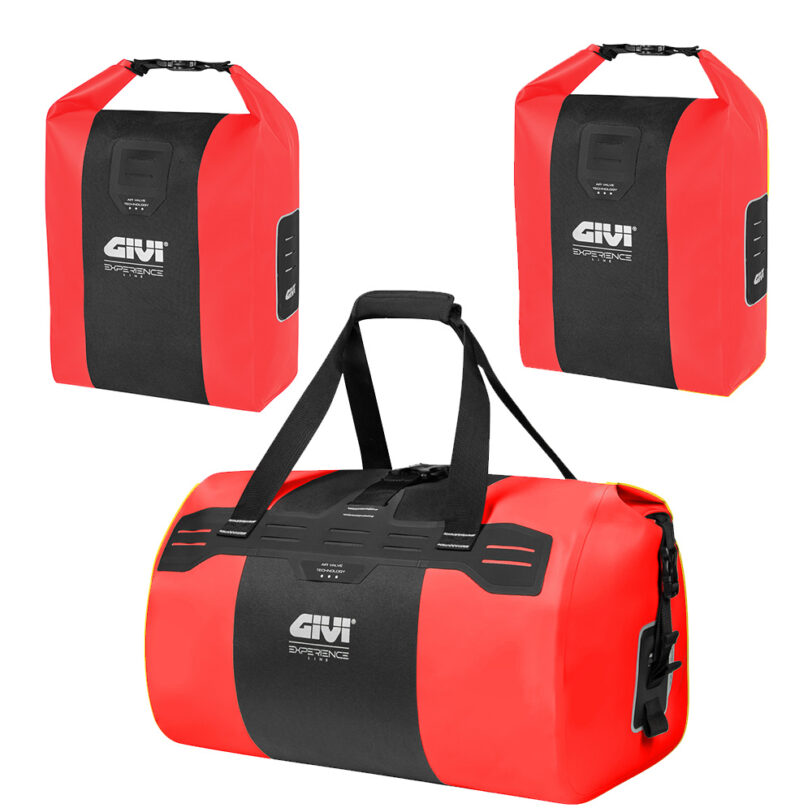 Borsa cargo impermeabile 40 lt e borse laterali impermeabili per bicicletta o ebike 14 lt accessori GIVI linea Experience Pack 68 L VARI COLORI - immagine 13