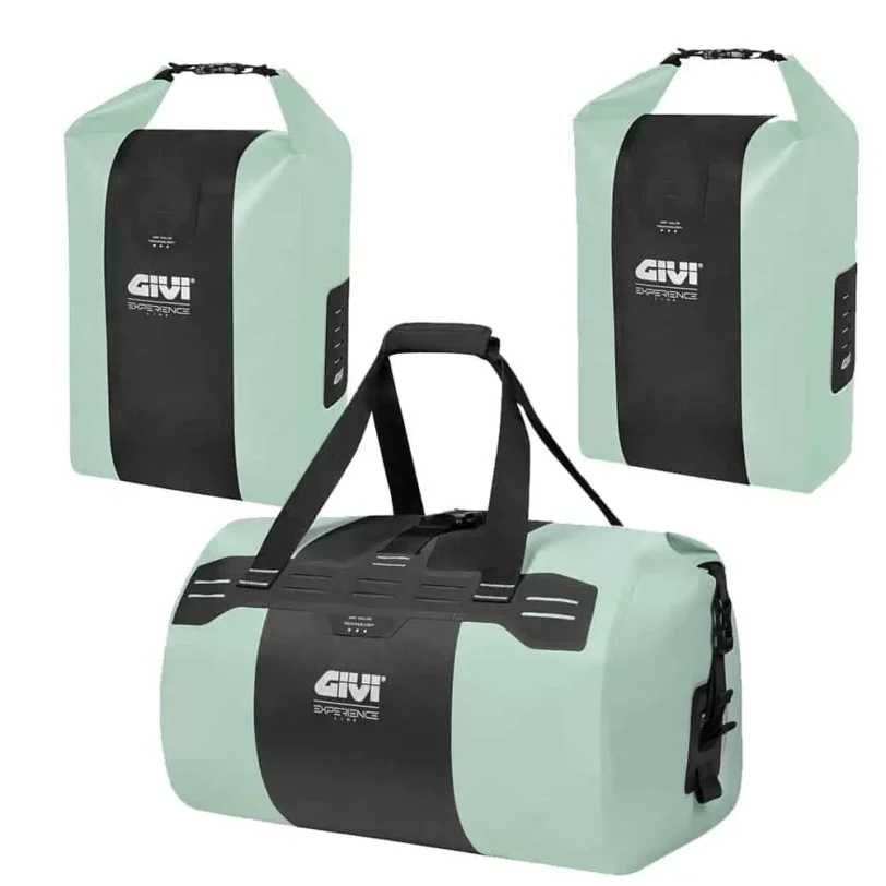 Borsa cargo impermeabile 40 lt e borse laterali impermeabili per bicicletta o ebike 20 lt accessori GIVI linea Experience Pack 80 L VARI COLORI - immagine 36