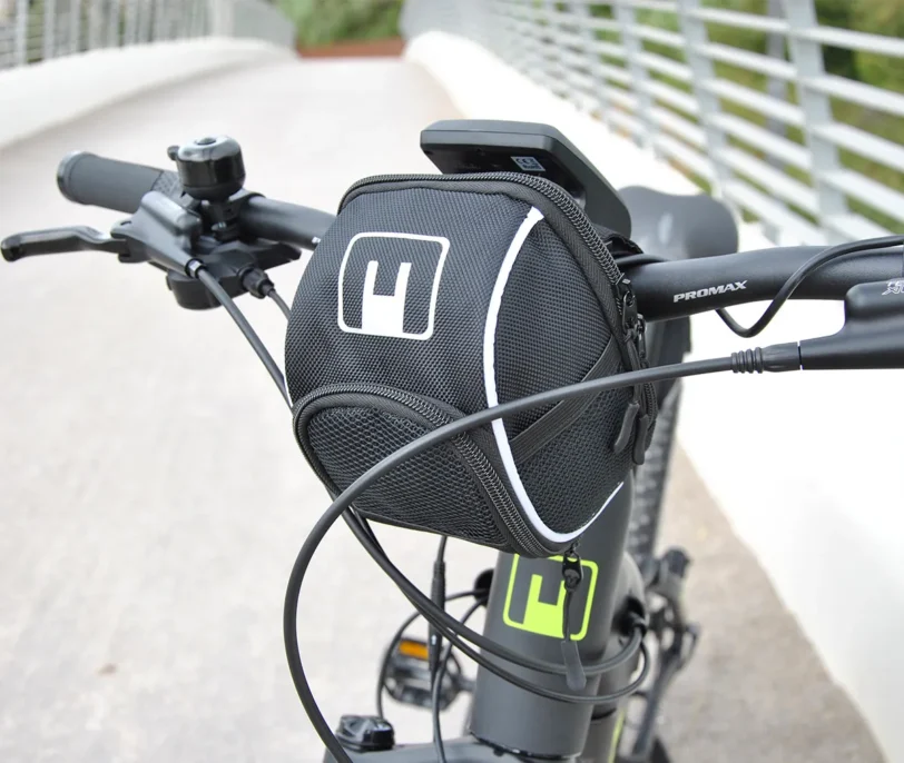 Borsa da manubrio bici ebike universale Nera E-MOTION - immagine 5