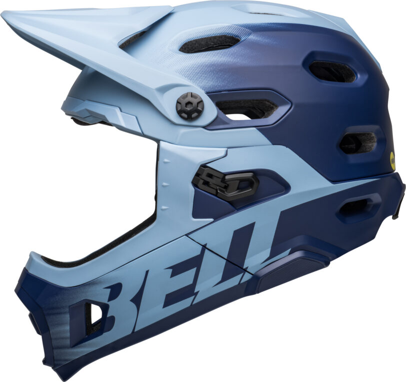 Casco bici enduro BELL SUPER DH BLU TG.L - immagine 5