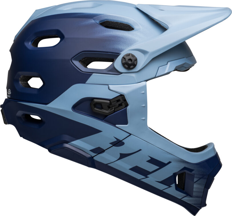 Casco bici enduro BELL SUPER DH BLU TG.L - immagine 3