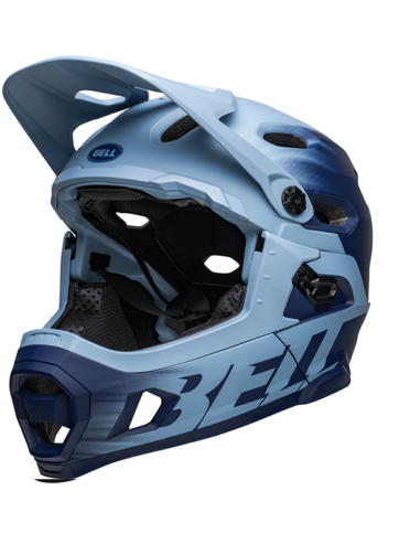 Casco bici enduro BELL SUPER DH BLU TG.L