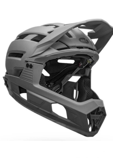 Casco bici mtb BELL SUPER AIR R MATT/GLOSS GREY TG. L  (58-62CM)