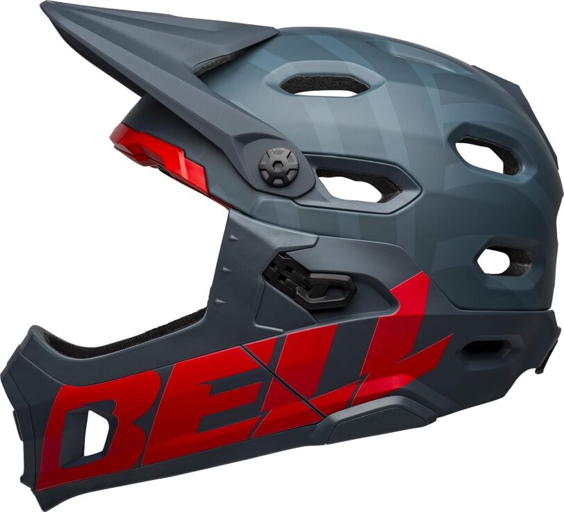 Casco bici enduro BELL SUPER DH PRIME MATT BLUE TG. L - immagine 4