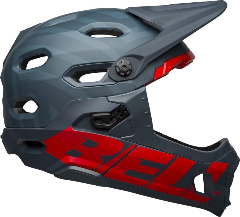 Casco bici enduro BELL SUPER DH PRIME MATT BLUE TG. L - immagine 5