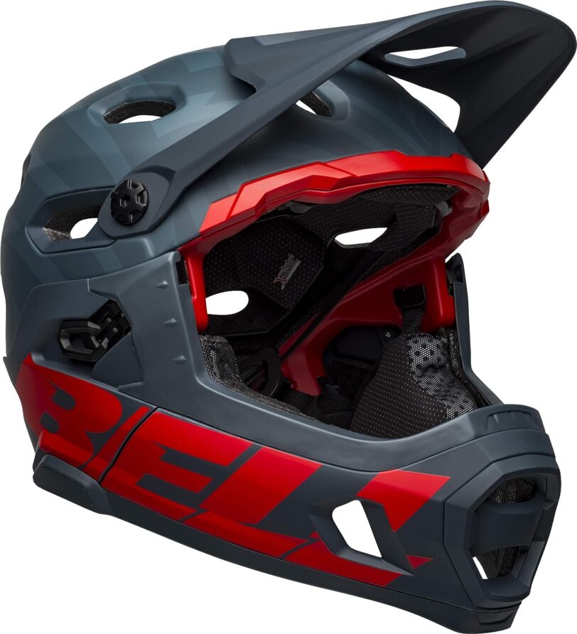 Casco bici enduro BELL SUPER DH PRIME MATT BLUE TG. L - immagine 3