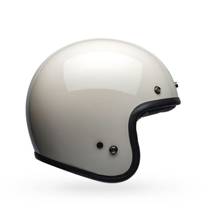 CASCO BELL CUSTOM 500 2023 VINTAGE BIANCO LUCIDO - immagine 2