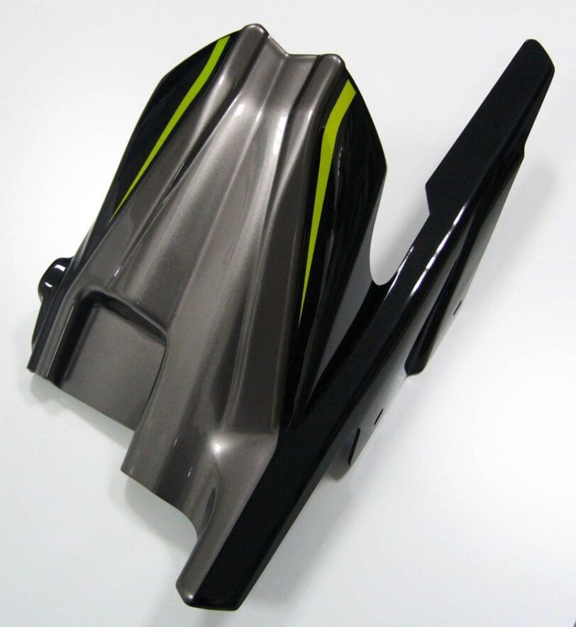 Parafango Posteriore Ermax per Z 1000 2014/2020 Nero e Verde - immagine 3