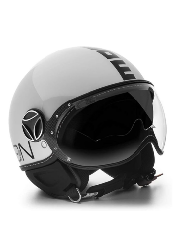 MOMO CASCO FIGHTER FGTR EVO BIANCO QUARZO/NERO tg. XS