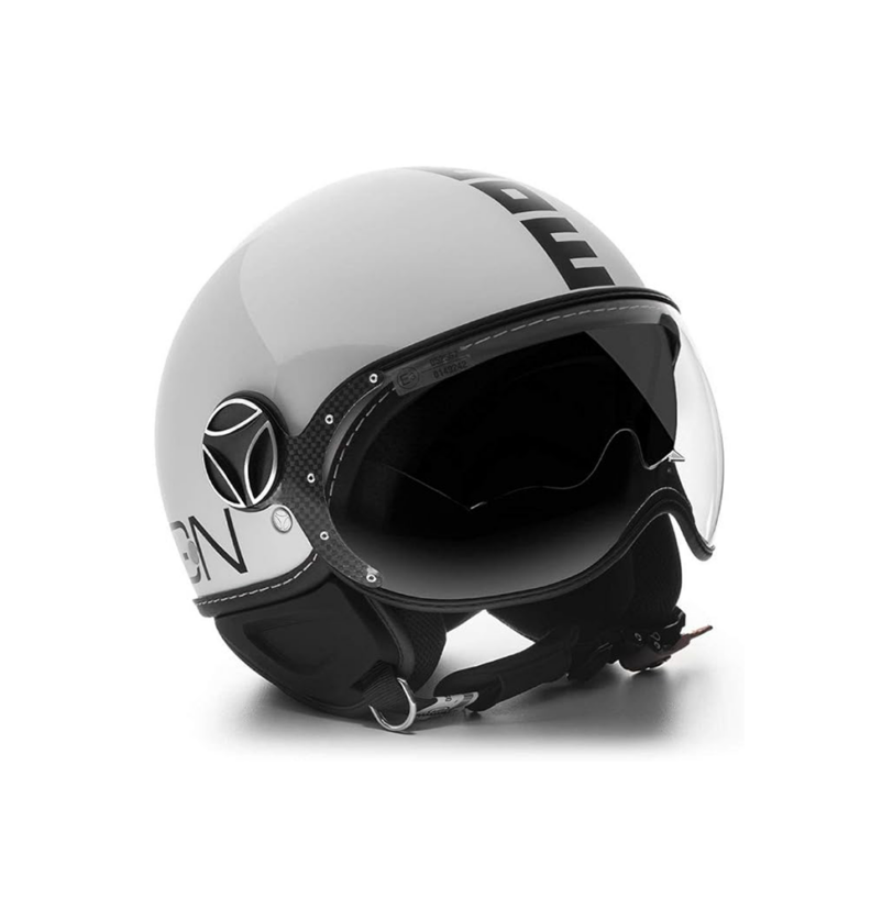 MOMO CASCO FIGHTER FGTR EVO BIANCO QUARZO/NERO tg. XS