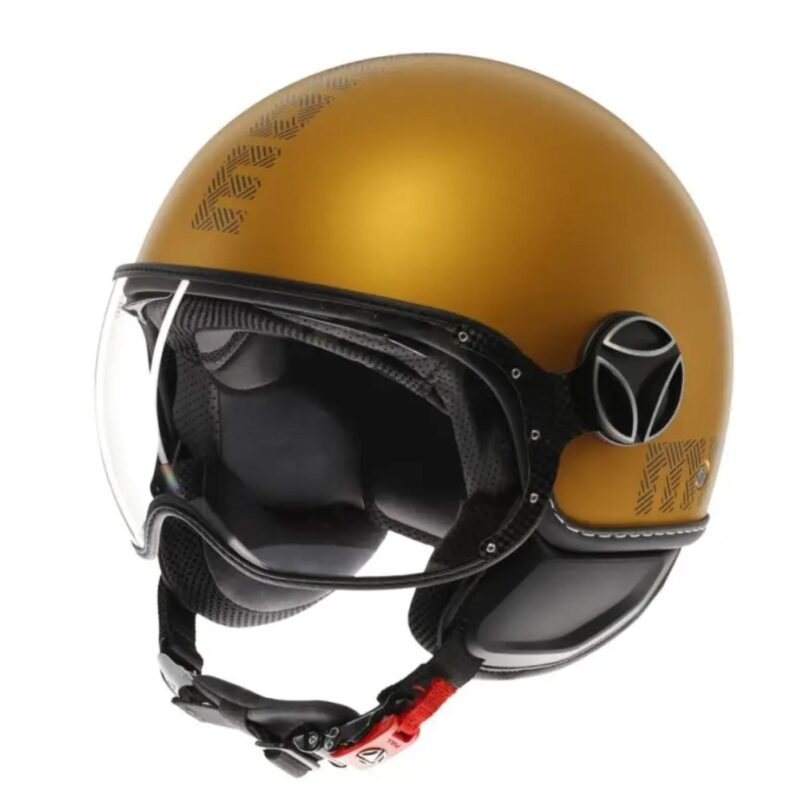 MOMO CASCO FIGHTER FGTR EVO OCRA OPACO / GRIGIO TG. S - immagine 2