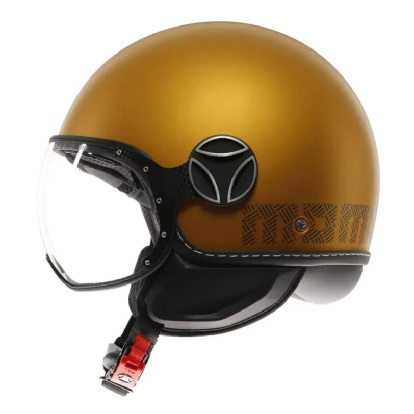 MOMO CASCO FIGHTER FGTR EVO OCRA OPACO / GRIGIO TG. S - immagine 3