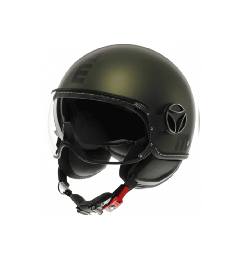 MOMO CASCO FIGHTER FGTR EVO MATT GREEN/BLACK TG. S