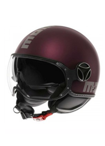 MOMO CASCO FIGHTER FGTR EVO BLACK MATT/AMARENA SILVER TG. S