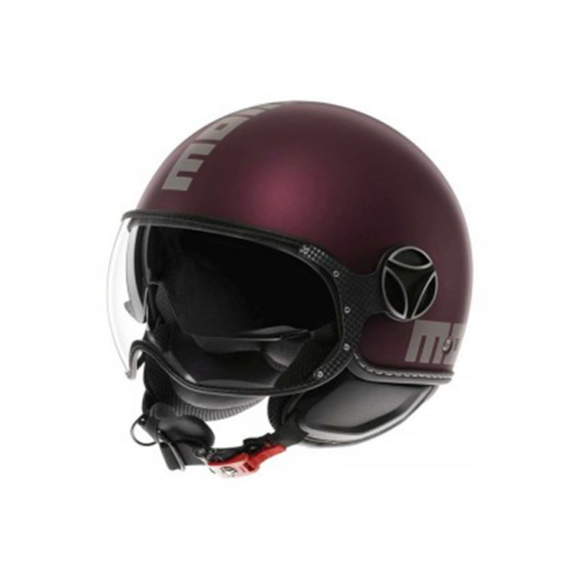 MOMO CASCO FIGHTER FGTR EVO BLACK MATT/AMARENA SILVER TG. S