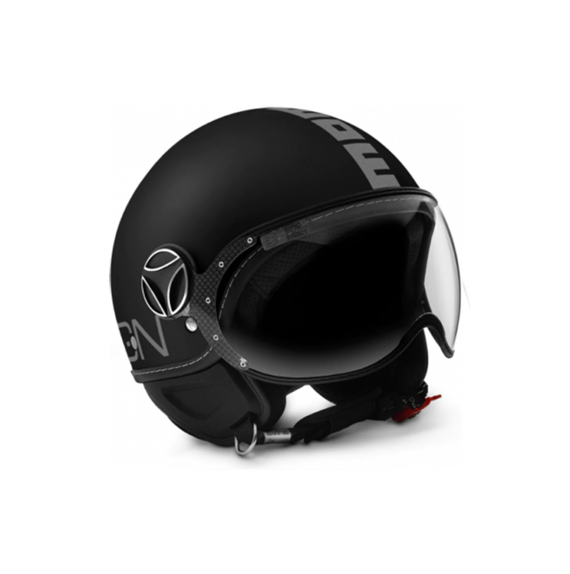Casco MOMO DESIGN FGTR EVO E2206 Jet Mono Blu Opaco Matt AVIO/SILVER