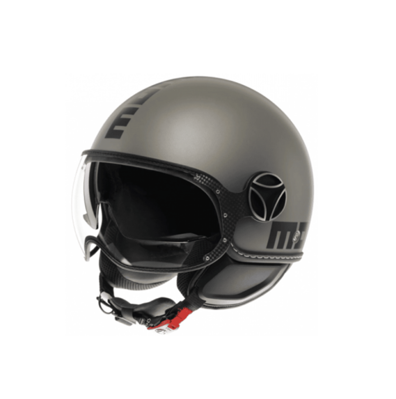 MOMO CASCO FIGHTER FGTR EVO MATT TITANIUM/FROST BLACK TG. S